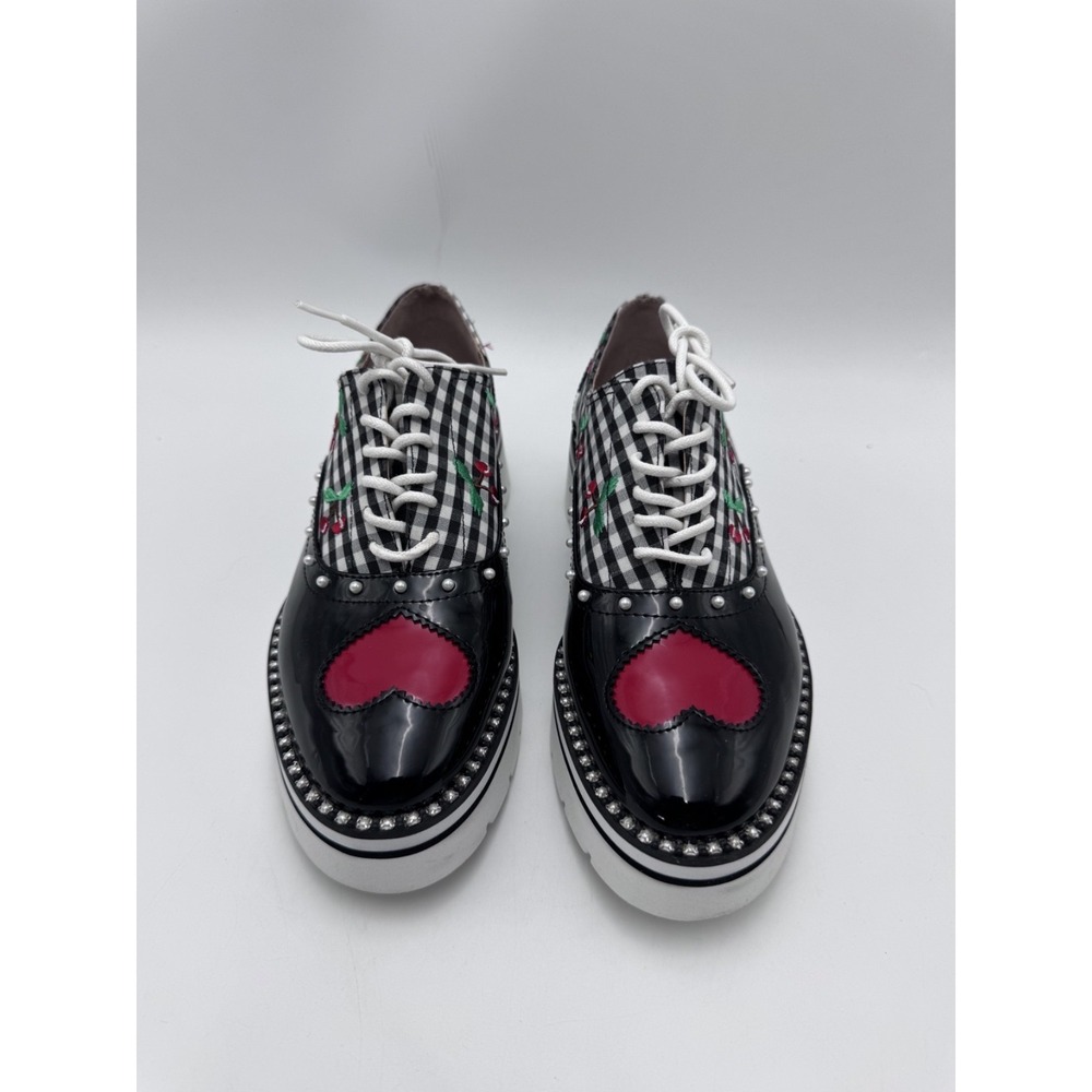 Betsey Johnson Womens Abbott Pointed Toe Lace Up Loafers S616